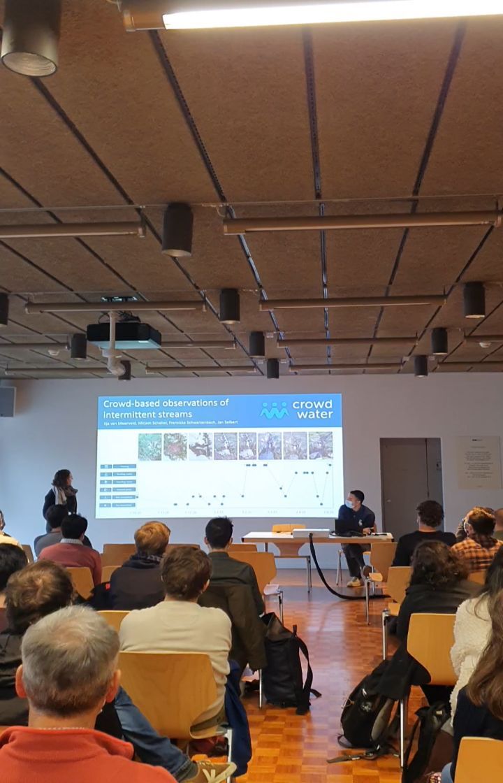 Yesterday Mirjam presented CrowdWater at ZHydro, a conference of hydrologists in Zurich. We enjoyed listening to all the interesting talks and discussing ideas.